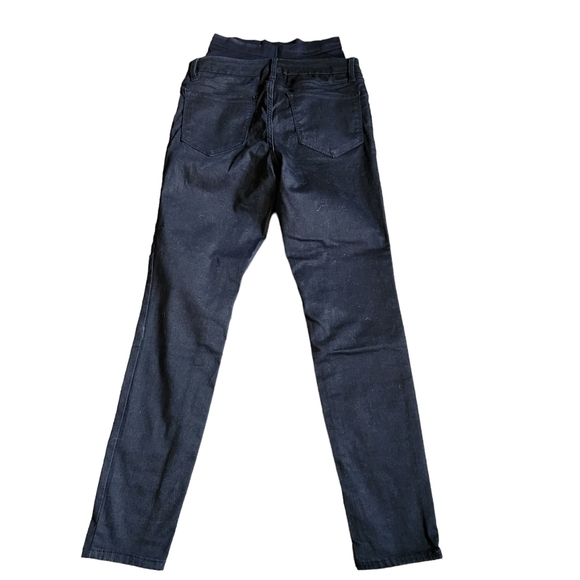 NWT Old Navy black maternity Rockstar super skinny premium full panel jeggings - Picture 8 of 10